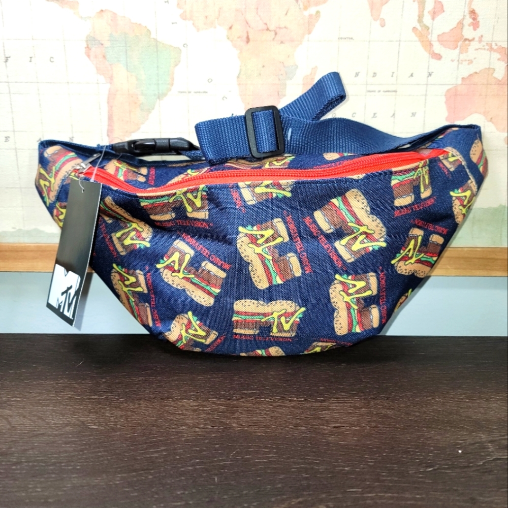 BRAND NEW VINTAGE MTV " MUSIC TELEVISION" FANNYPACK